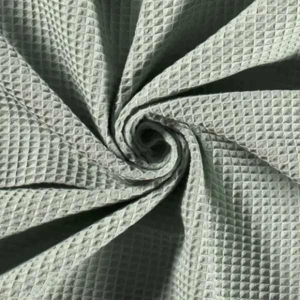 Waffelpique in Mint, 100% Baumwolle