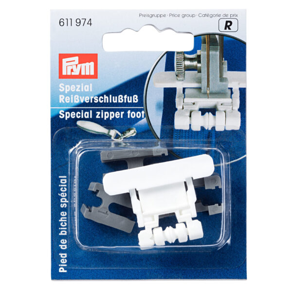 Prym Reißverschluss-Fuß für Nähmaschinen, für unsichtbare RV