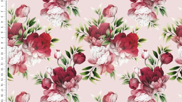 Jersey "Flower-Bouquet" 95% in diversen Farben Baumwolle und 5% Elasthan 9,40 €/m – Bild 3