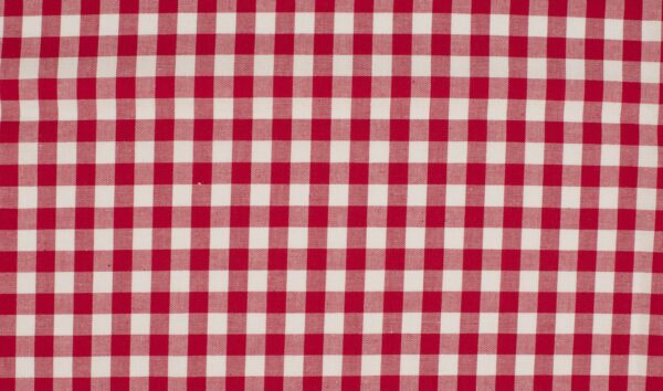 Baumwollstoff "Karo" Uni in diversen Farben, in 10mm 100% Baumwolle, rot