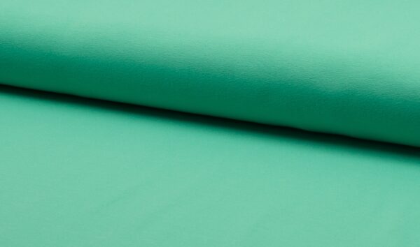 Jersey-Uni in Mint, 96% Baumwolle und 4% Elasthan, Glatt