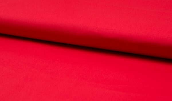 Baumwollsatin in kräftigem Uni-Rot – Glatter Stoff in kräftigem Uni-Rot – Baumwollsatin für Accessoires & kreative Nähprojekte