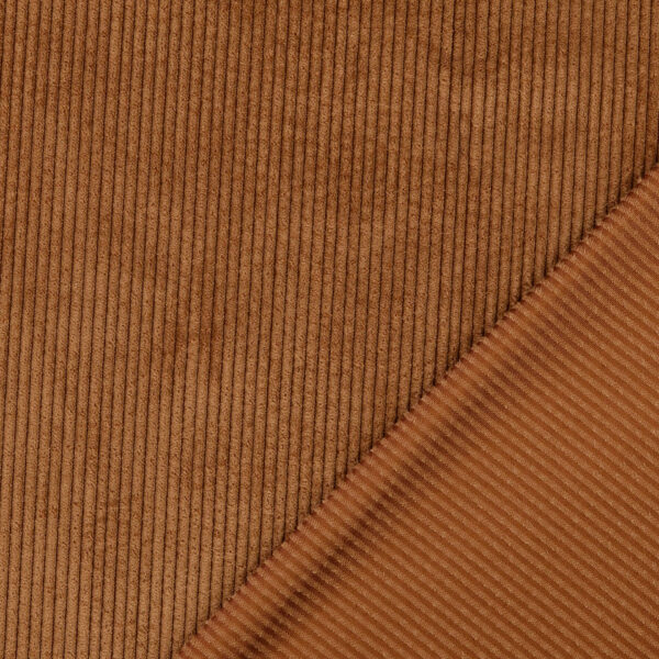 Cord Stoff Uni Braun - Cordstoff für kreative Textilgestaltung – Bild 3